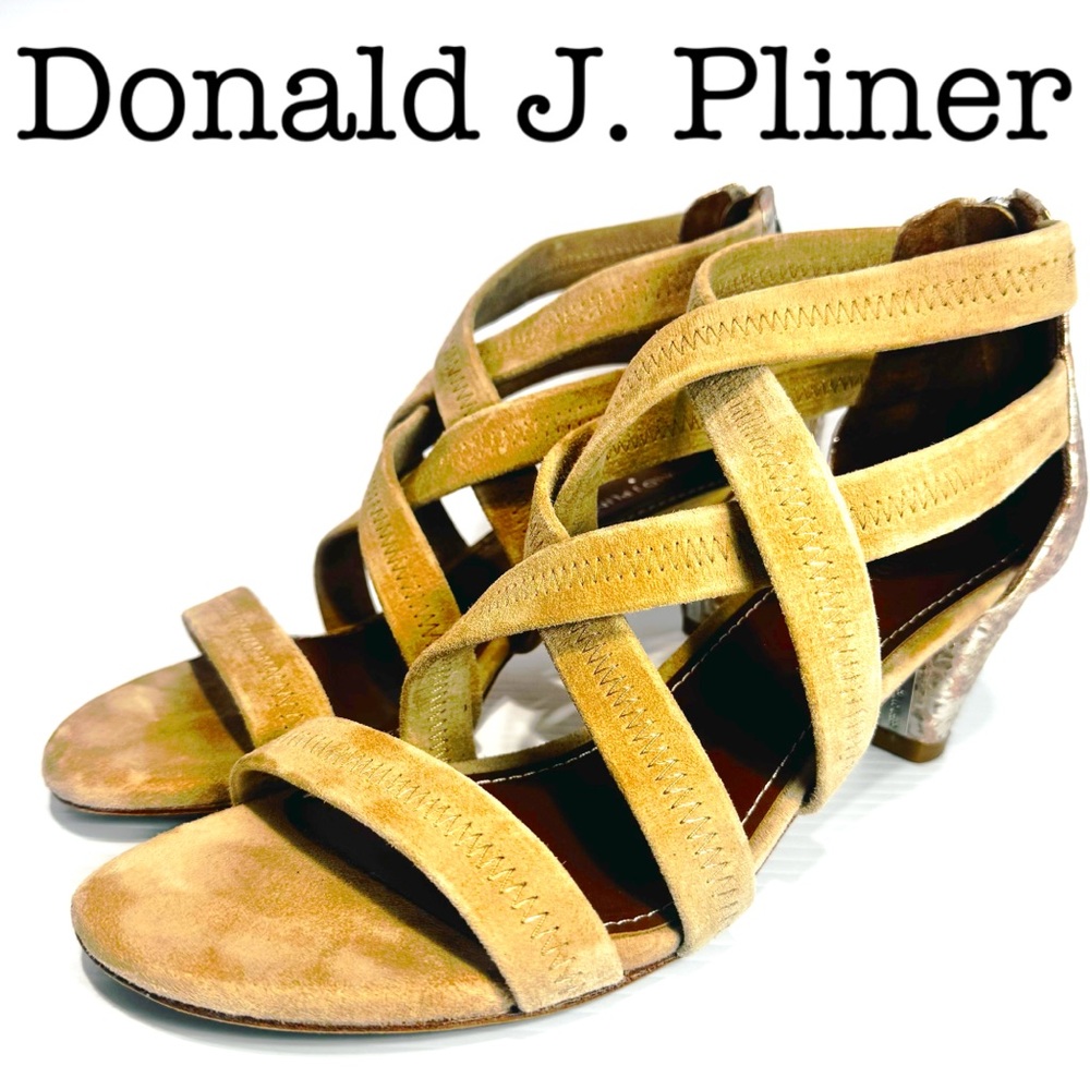 Donald J. Pliner Women's Tan Strappy Sandals Size 9 1/2